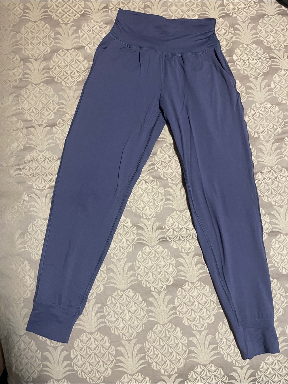 Under Armour High-Waist Lounge Joggers in Dusty Blue